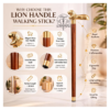 Lion Head Brass Walking Cane1