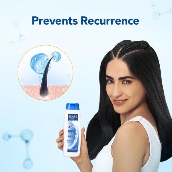 Scalpe Pro Anti Dandruff Shampoo 100ml Pack of 2 with 3-way action formula