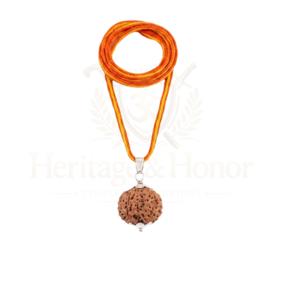 Original 5 Mukhi Rudraksha Pendant Necklace with Silk Thread, Authentication Certificate & Storage Box - Product Image 5
