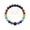 7 Chakra Lava Stone Bracelet – Natural Gemstone Diffuser Bracelet - Product Image 6