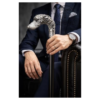 Silver Greyhound Dog Head Walking Cane – 36 Inch Premium Wooden Walking Stick
