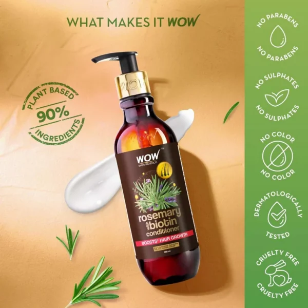 Alternative view of Wow Skin Science Rosemary With Biotin Anti Hair Fall Conditioner - 250 ml