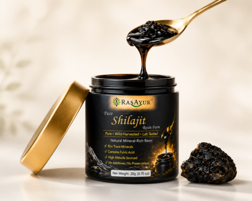 RasAyur Pure Shilajit Resin – Himalayan Shilajit (20g)