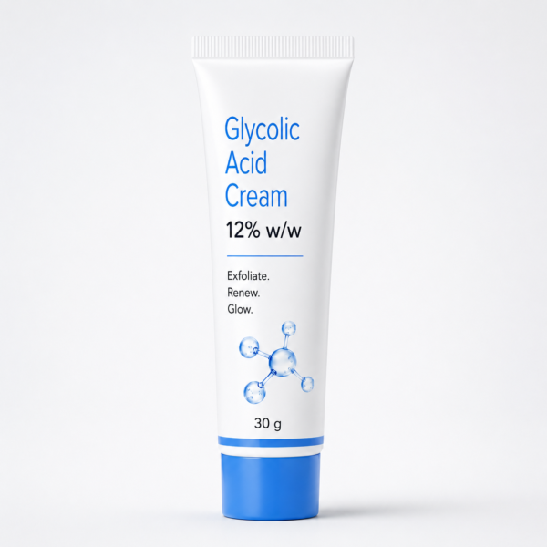 Glycolic Acid Cream 12% w/w – Skin Renewal Cream | 30g