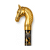 Antique Bronze Horse Head Walking Cane – 36 Inch Handmade Wooden Walking Stick - Product Image 7