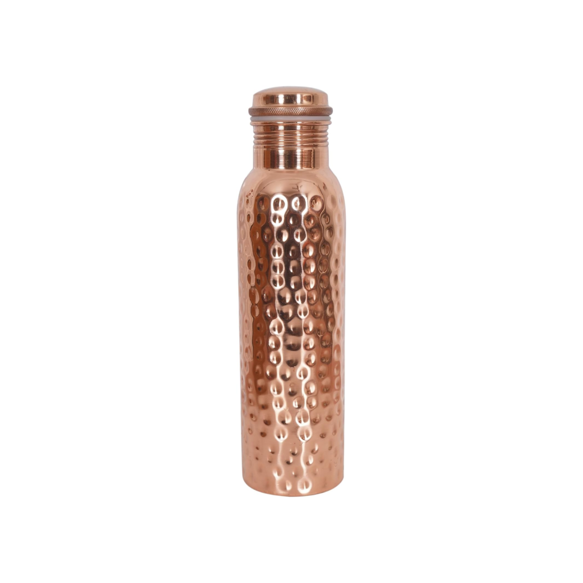 Pure Copper Water Bottle 34oz Hammered Leak-Proof Drinking Bottle