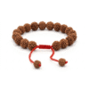 5 Mukhi Rudraksha Bracelet Adjustable Natural Prayer Beads Unisex - Product Image 9