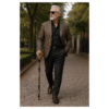 Premium Cobra Head Walking Stick – Solid Brass Handle, Floral Hardwood Shaft, 37 Inch Walking Cane - Product Image 6