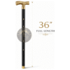 Engraved Brass T Handle Walking Cane – 36 Inch Handmade Wooden Walking Stick - Product Image 8