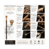 Floral Brass Knob Handle Walking Cane – 36 Inch Handmade Wooden Walking Stick - Product Image 4