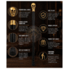 Skull Brass Walking Cane – 36 Inch Handmade Wooden Walking Stick - Product Image 9