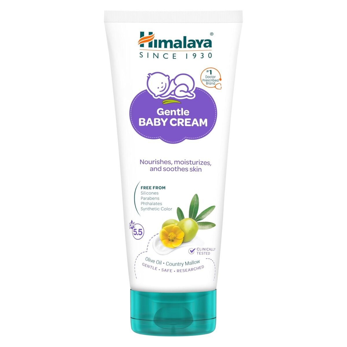 Himalaya Baby Cream 200ml Pack of 2 Face & Body Moisturizer