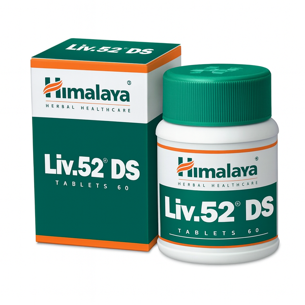 Himalaya Liv.52 DS Tablets 60 Count Pack of 2 – Herbal Wellness Tablets, 120 Tablets Total