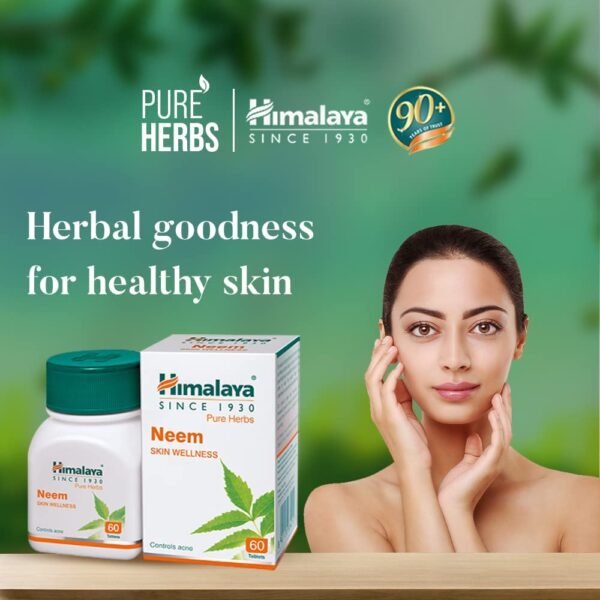 Himalaya Neem Tablets 60 Count Pack of 2 Herbal Supplement - Product Image 2