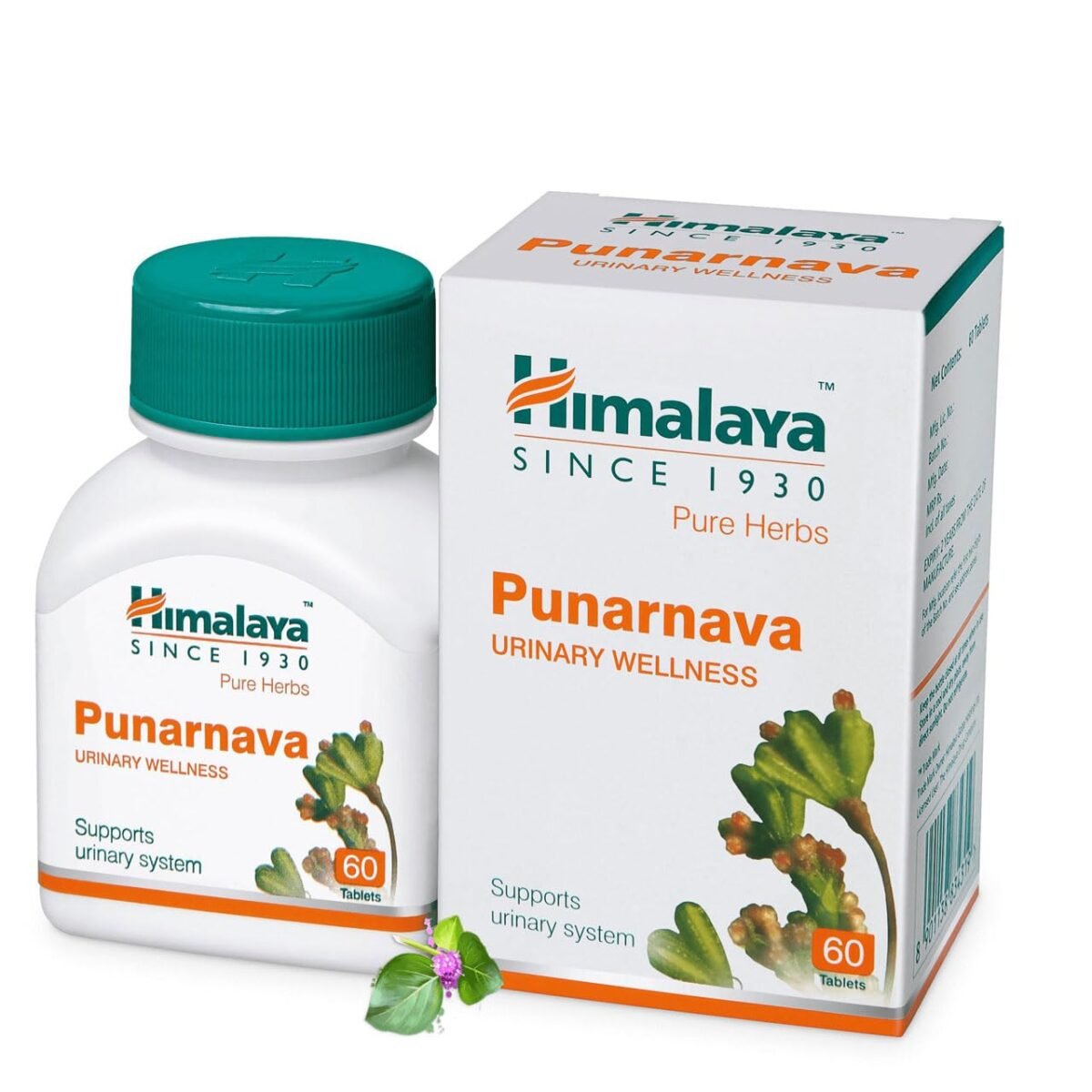 Himalaya Punarnava Tablets 60 Count Pack of 2 Herbal Supplement