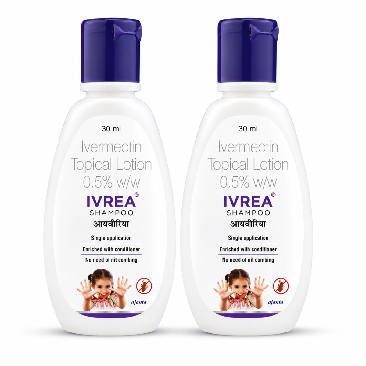 Ivrea Shampoo 30ml Pack of 2 – Ivermectin Topical Lotion Shampoo