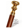 Round Brass Handle Walking Cane – 36 Inch Handmade Wooden Walking Stick - Product Image 7