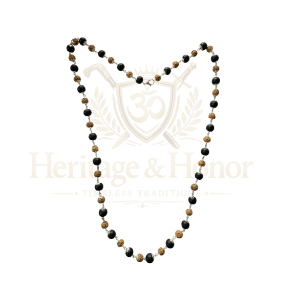 Rudraksha Karungali Chain Mala – Natural Prayer Necklace - Product Image 6