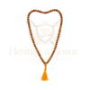 Natural Sandalwood Mala Necklace – Handmade Prayer Beads with Tassel - Product Image 6