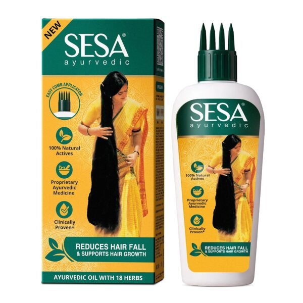 Sesa Ayurvedic Hair Oil 100ml Pack of 2 with Comb Applicator - Product Image 6