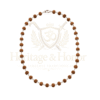 5 Mukhi Rudraksha Mala Silver Necklace – Handmade Spiritual Gift - Product Image 6