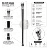 Skull Brass Walking Cane – 36 Inch Handmade Wooden Walking Stick - Product Image 5