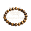 Natural Tiger Eye Bracelet 8mm – Genuine Gemstone Bead Bracelet - Product Image 8