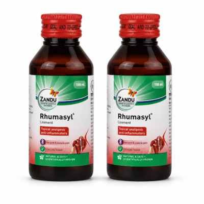 Zandu Rhumasyl Liniment 100ml Pack of 2 – Body Massage Oil - Product Image 3