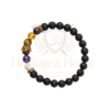 Lava Stone Bracelet with Tiger Eye & Amethyst Beads for Men - Product Image 7