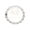 Clear Quartz Crystal Bracelet 8mm Natural Gemstone Stretch Bracelet - Product Image 6
