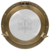 12 Inch Nautical Porthole Mirror Brass Finish Decorative Wall Mirror