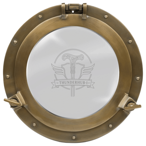 20 Inch Nautical Porthole Mirror Brass Finish Decorative Wall Mirror