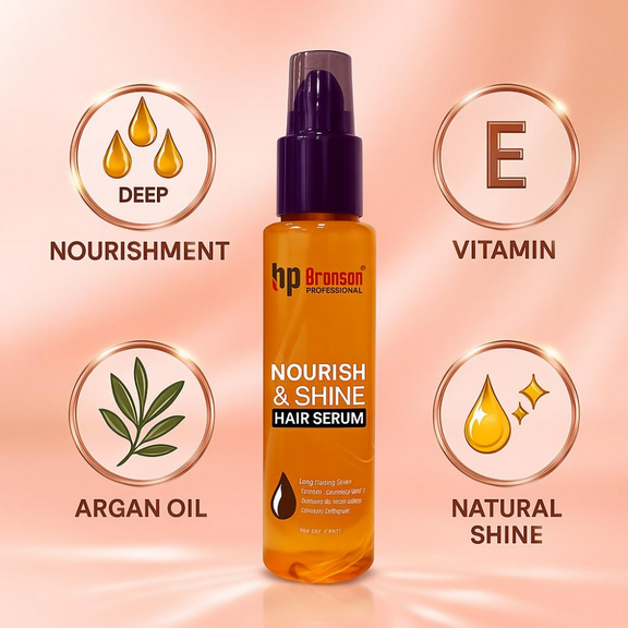 HP Bronson Straight & Shine Hair Serum with Argan Oil 100ml - Product Image 2