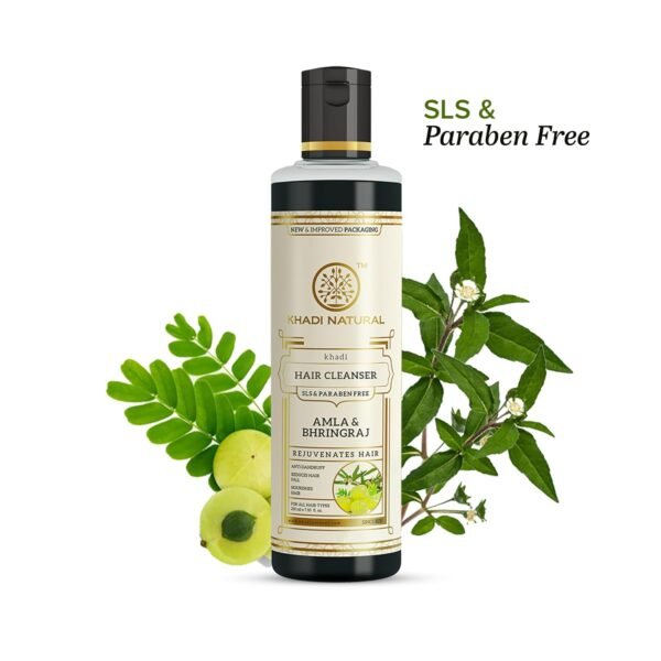 Khadi Natural Amla Bhringraj Hair Cleanser Shampoo 210ml - Product Image 2