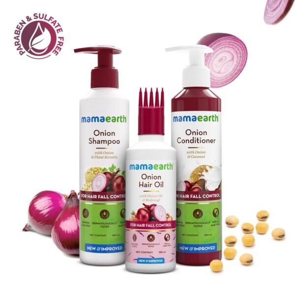 Mamaearth Anti-Hair Fall Spa Kit Shampoo Conditioner Hair Oil - Product Image 2