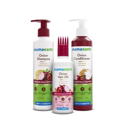 Mamaearth Anti-Hair Fall Spa Kit Shampoo Conditioner Hair Oil