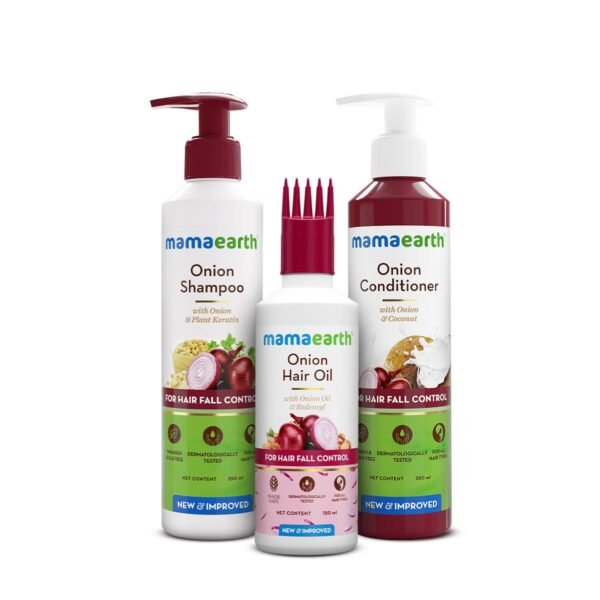 Mamaearth Anti-Hair Fall Spa Kit Shampoo Conditioner Hair Oil