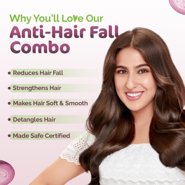 Mamaearth Onion Shampoo & Conditioner Combo 250ml Each - Product Image 2