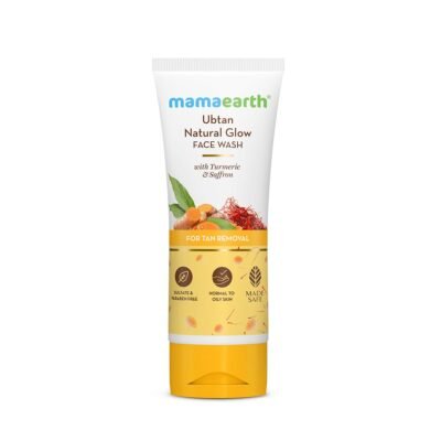 Mamaearth Ubtan Natural Glow Face Wash 100ml with Turmeric