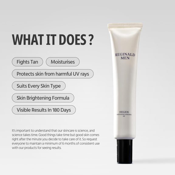 Reginald Men Sunscreen SPF 50 PA++++ Brightening 50g - Product Image 3