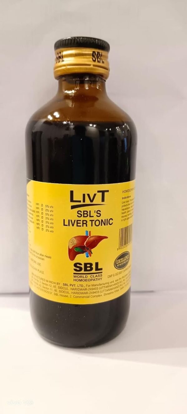 SBL LivT Liver Tonic 180ml Homeopathic Liquid - Product Image 2