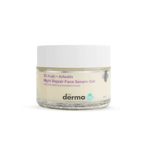 The Derma Co 1% Kojic Acid Arbutin Night Repair Face Gel 50g