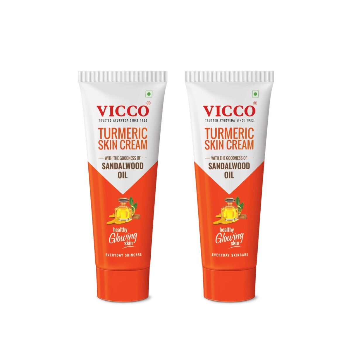 Vicco Turmeric Skin Cream Pack of 2, 70g Everyday Skin Care
