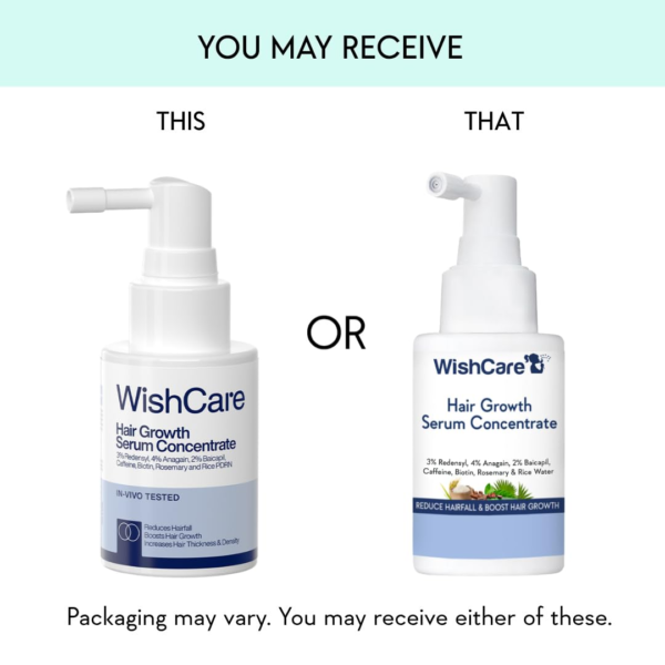 WishCare Hair Growth Serum Concentrate 100ml with Redensyl & Anagain - Product Image 8