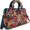Women’s Embroidered Synthetic Leather Crossbody Shoulder Handbag